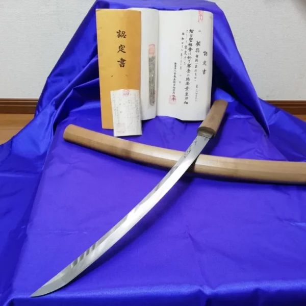 Antique real Japanese sword Katana Wakizashi signed Tanba no kami Yoshimichi（丹波守吉道）363k2
